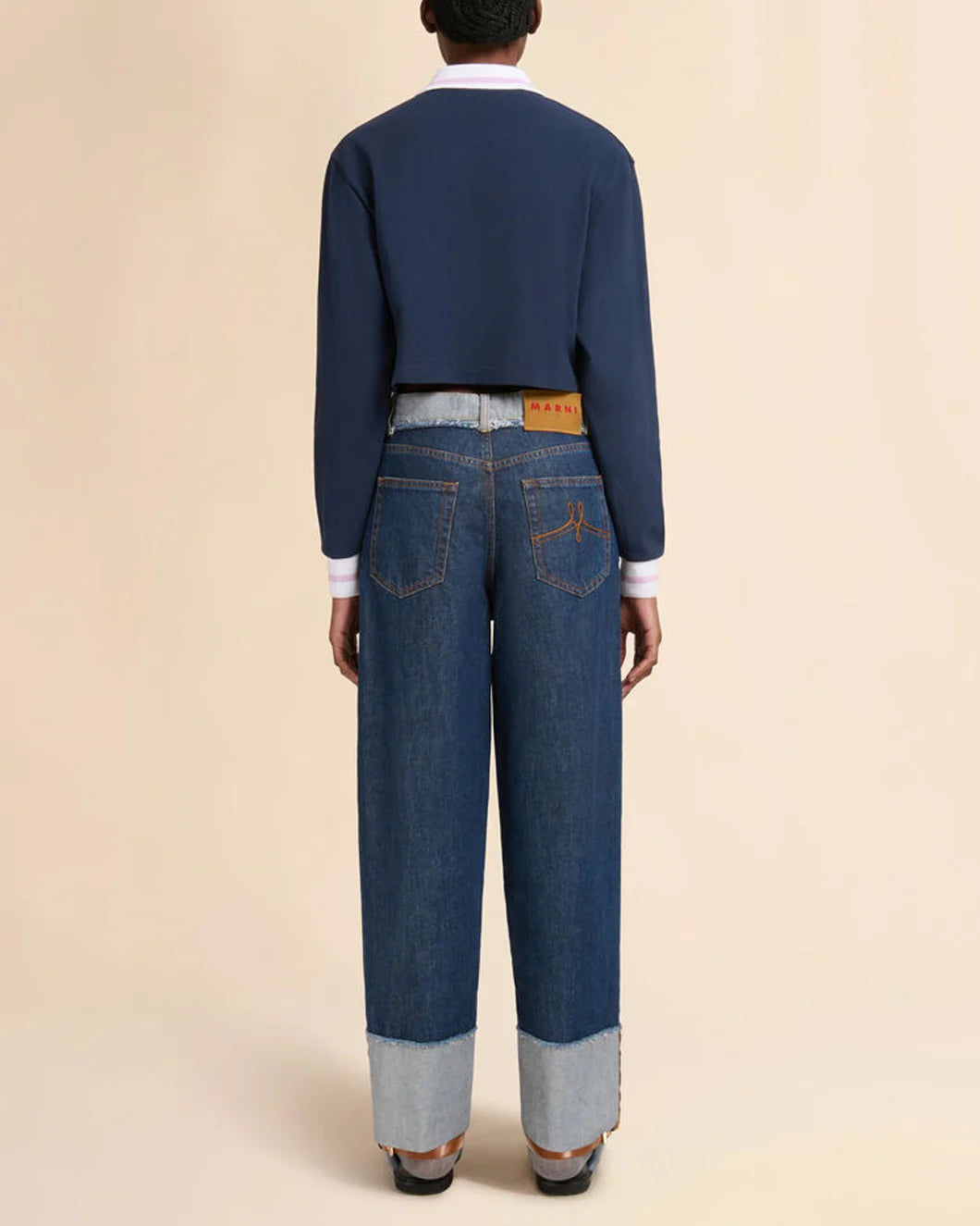 Blue Denim Inside-Out Jeans