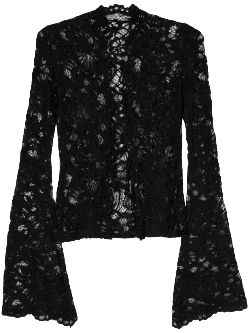 Sally lace blouse - Black