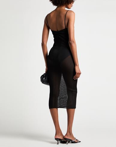 Woman Midi dress Black Size S Polyamide, Polyester