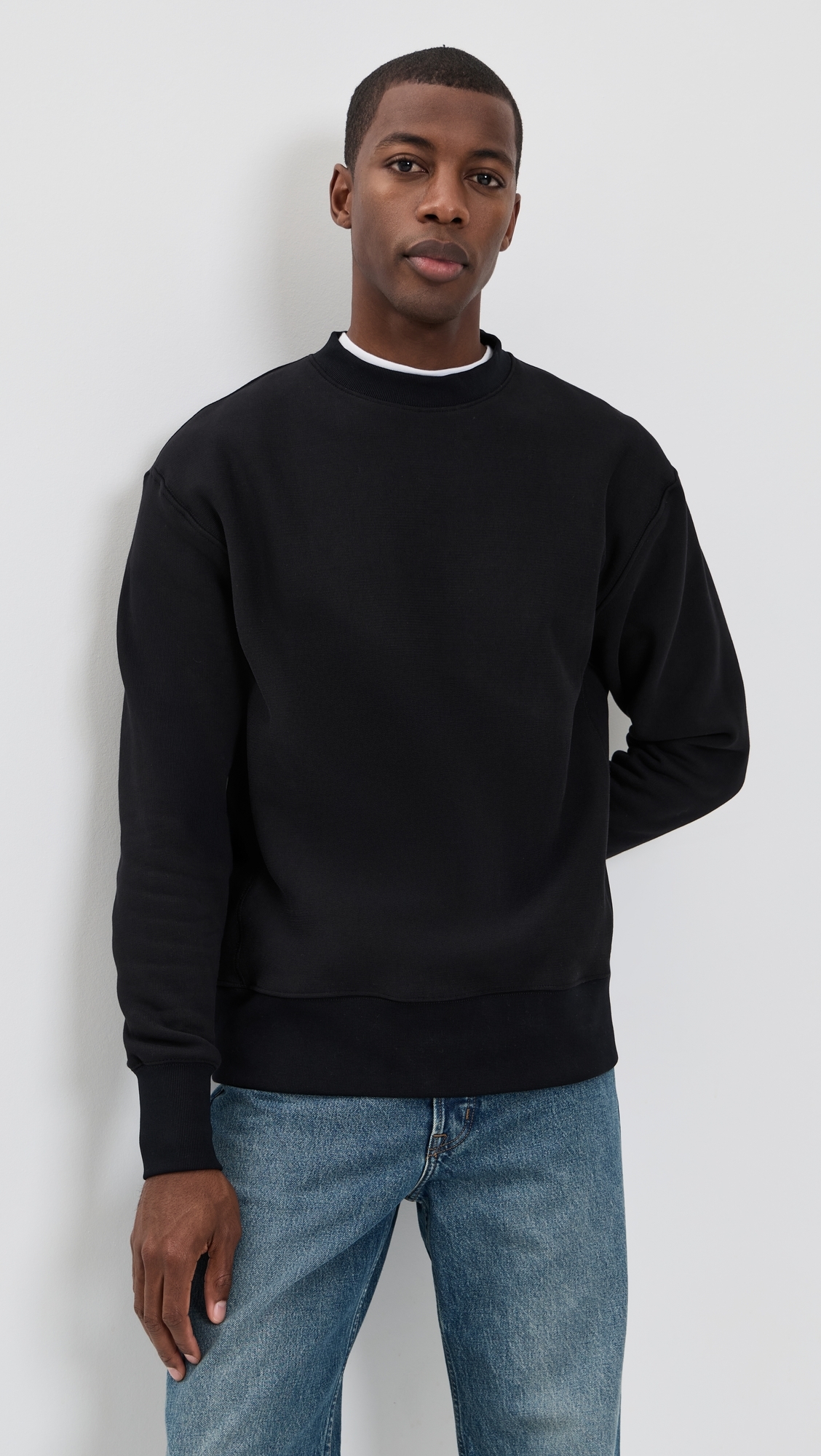 Super Weight Crewneck Sweatshirt Black