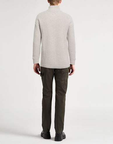 Man Cardigan Beige Size XL Wool, Polyamide