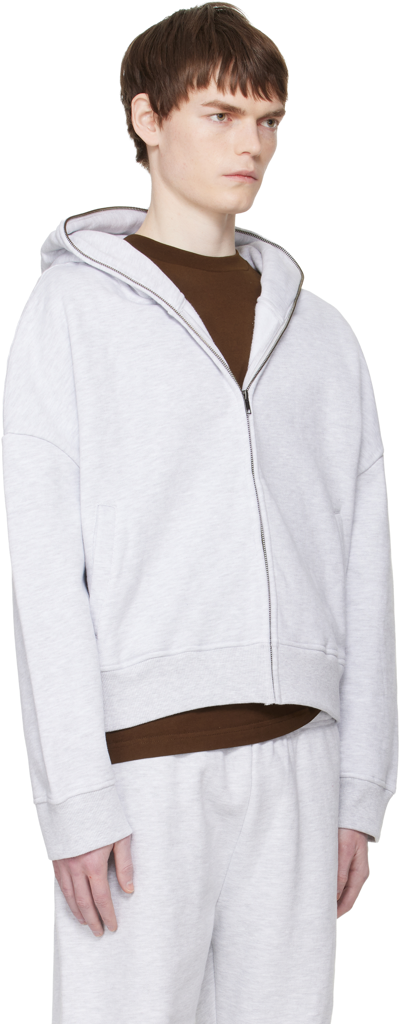Gray Eternal Zip Hoodie