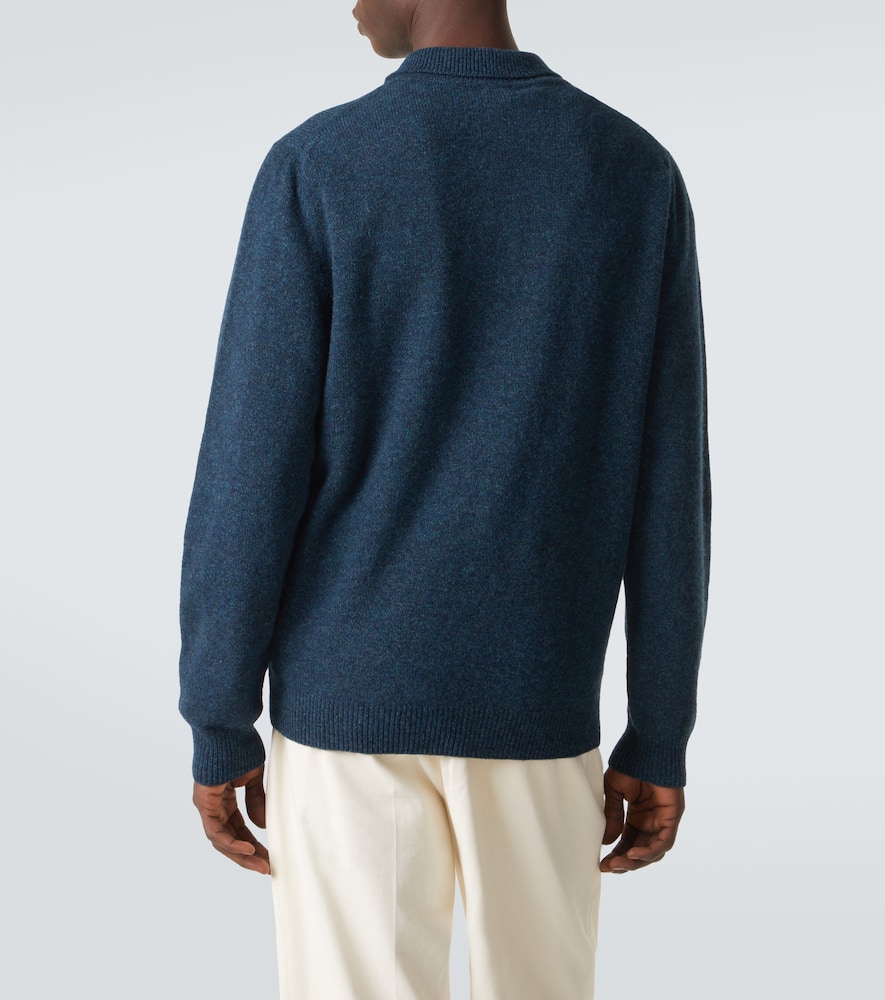 Wool polo shirt
