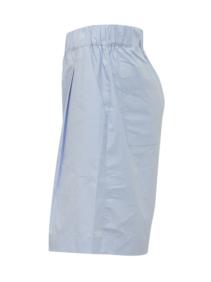 Sky Blue Solid Shorts
