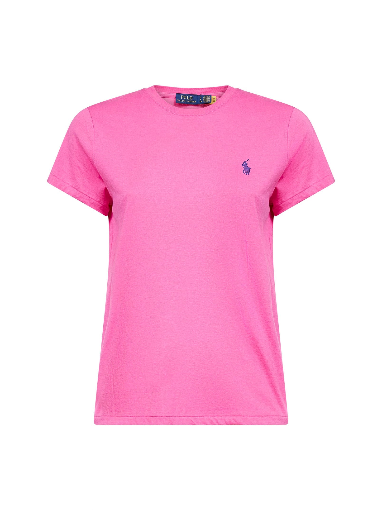 Pony-Embroidered Cotton Jersey T-Shirt — Pink