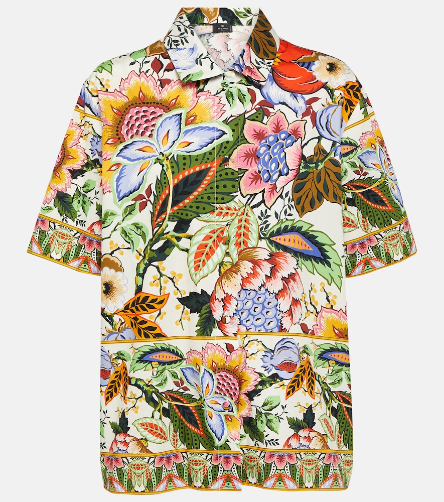 Floral cotton shirt