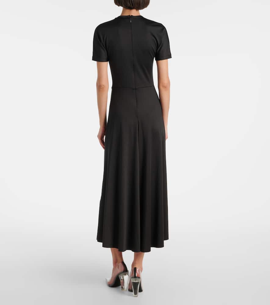 Gathered midi dress