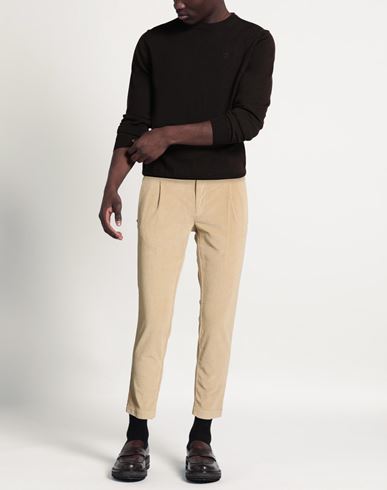 Man Pants Beige Size 32 Cotton, Lyocell, Elastane