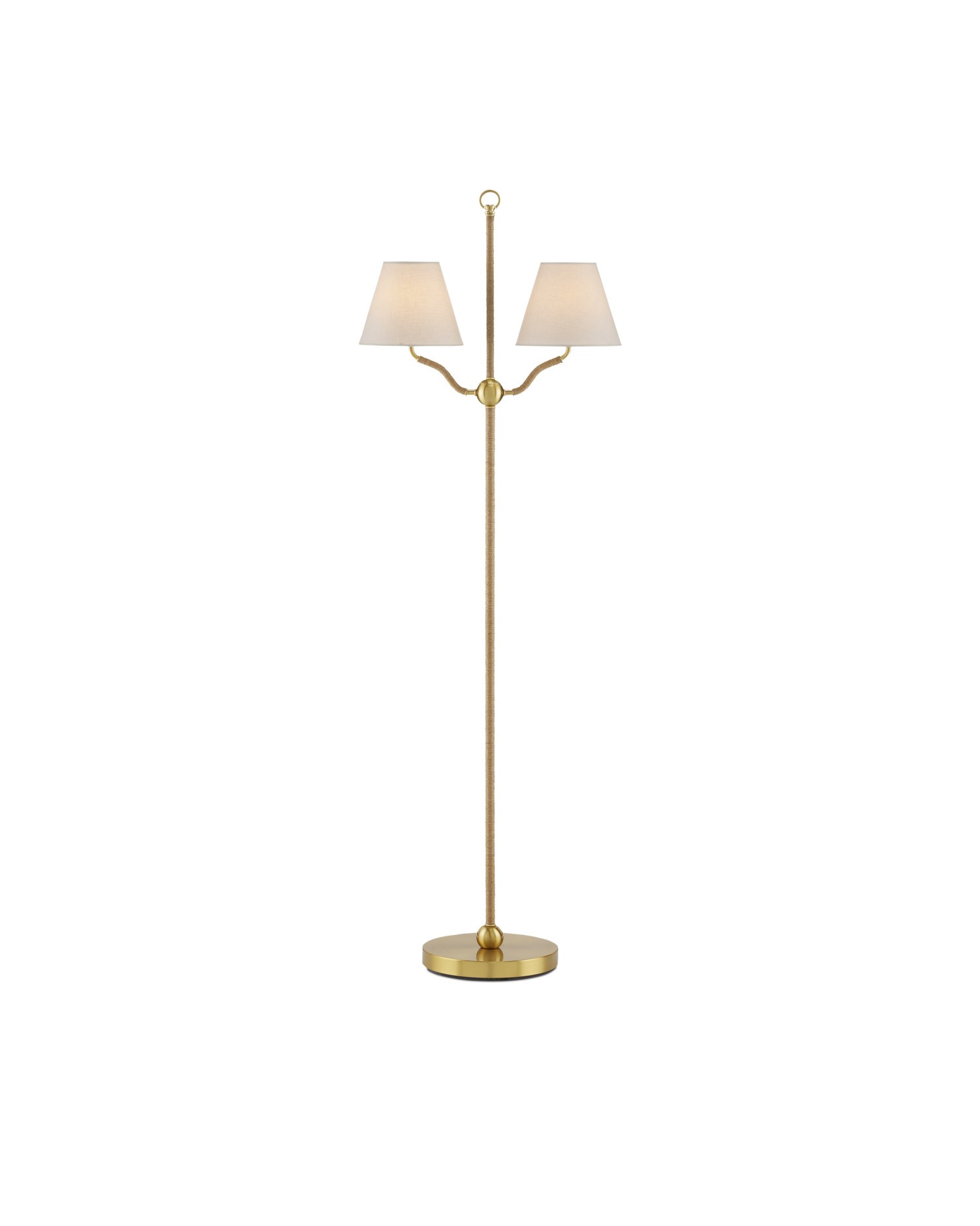 Antique Brass Floor Lamp from the Sirocco Collection Collection