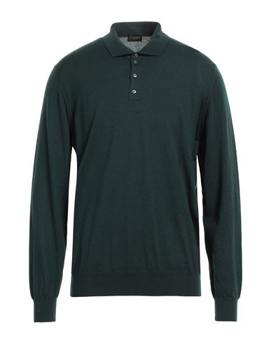 Man Sweater Dark green Size 38 Cashmere
