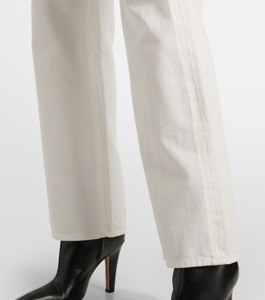 Tess cotton and hemp straight pants