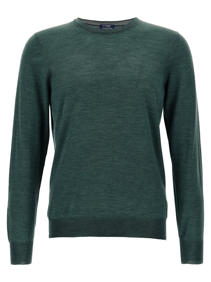 Green Crew-Neck Sweater