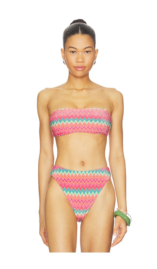 BEACH RIOT Kelsey Bikini Top in Pink. - L also in M, S