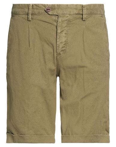 Man Shorts & Bermuda Shorts Military green Size 31 Cotton, Linen, Elastane