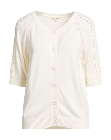 Woman Cardigan Ivory Size 10 Recycled nylon, Viscose, Wool