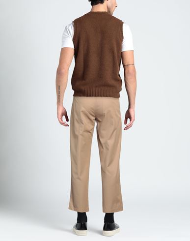 Original Vintage Style Man Pants Camel Size 32 Cotton, Virgin Wool