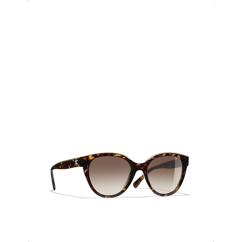 Womens Brown Butterfly Sunglasses