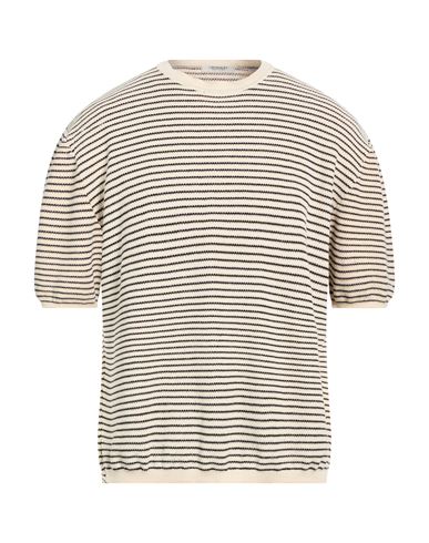 Man Sweater Cream Size L Cotton