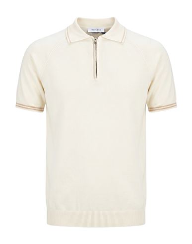 Man Polo shirt Cream Size L Cotton