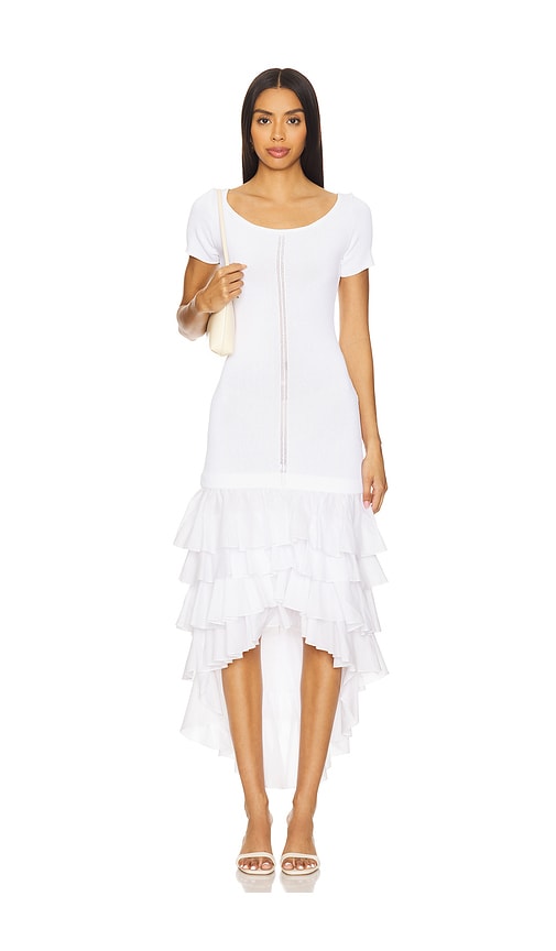 Alejandra Alonso Rojas STRICKKLEID in White. Größe XS. Also in L