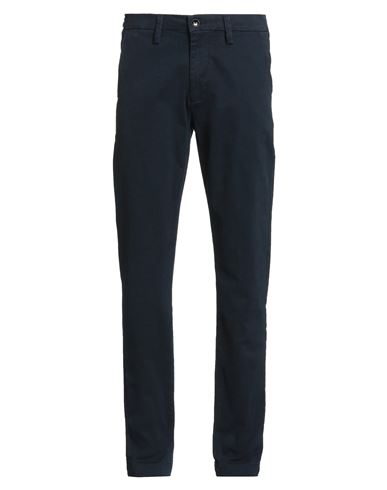 Man Pants Navy Size 28 Cotton, Elastane
