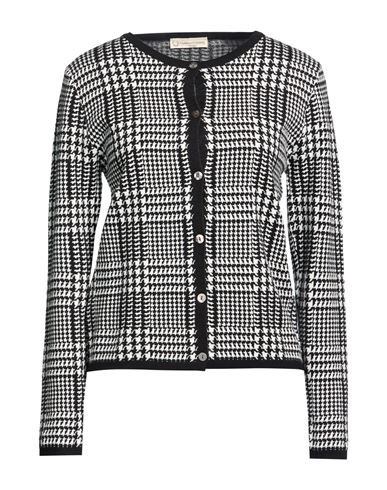 Woman Cardigan Black Size 10 Wool, Cashmere, Nylon, Elastane