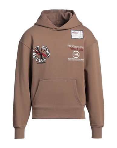 Man Sweatshirt Brown Size XS Cotton