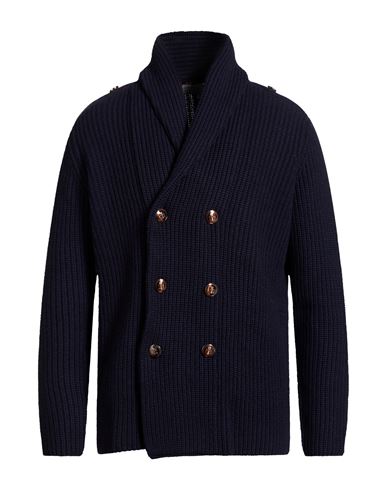 Man Coat Navy Size 40 Virgin Wool, Cashmere, Silk