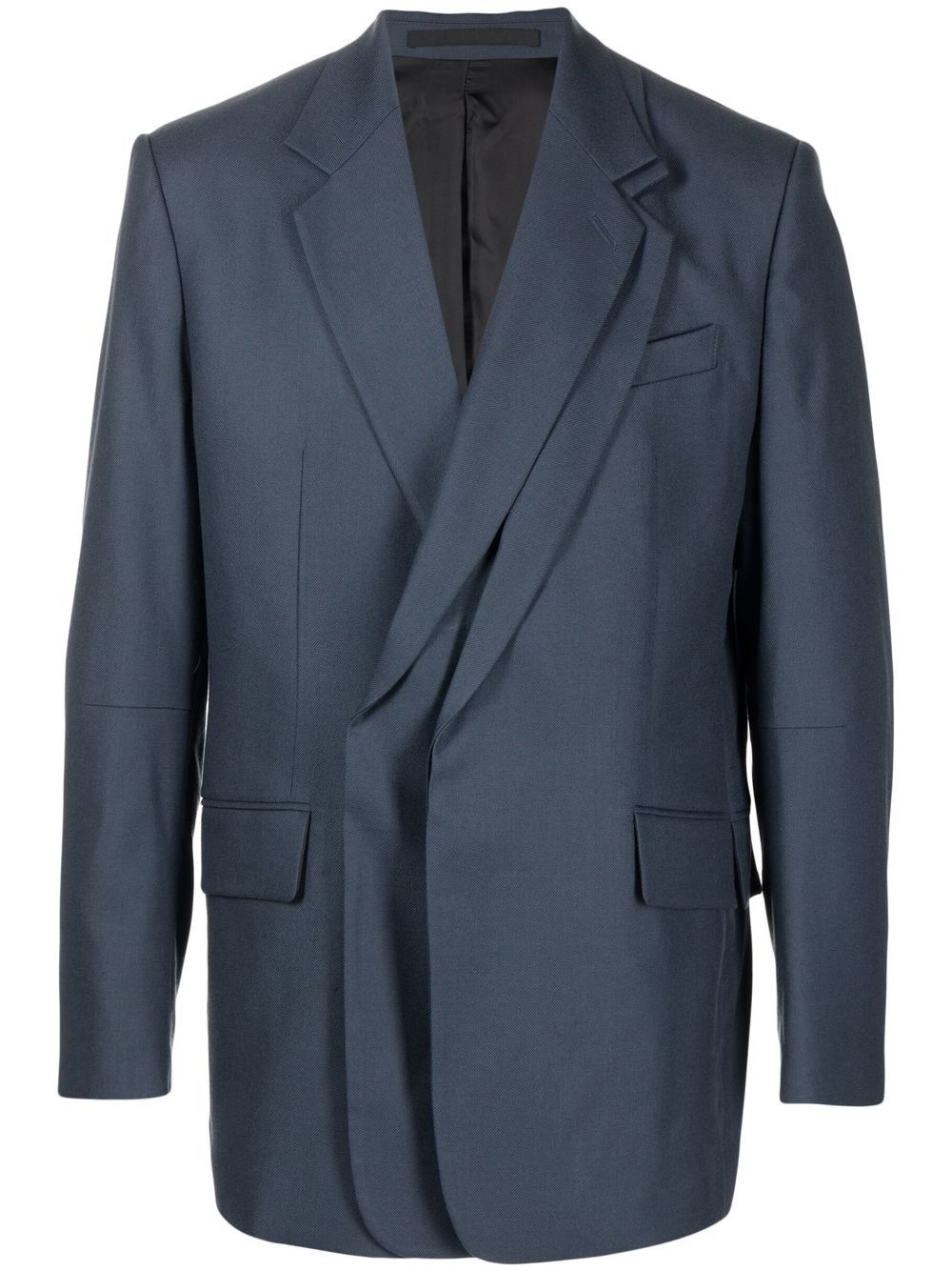 Oversize double-breasted blazer - Blue
