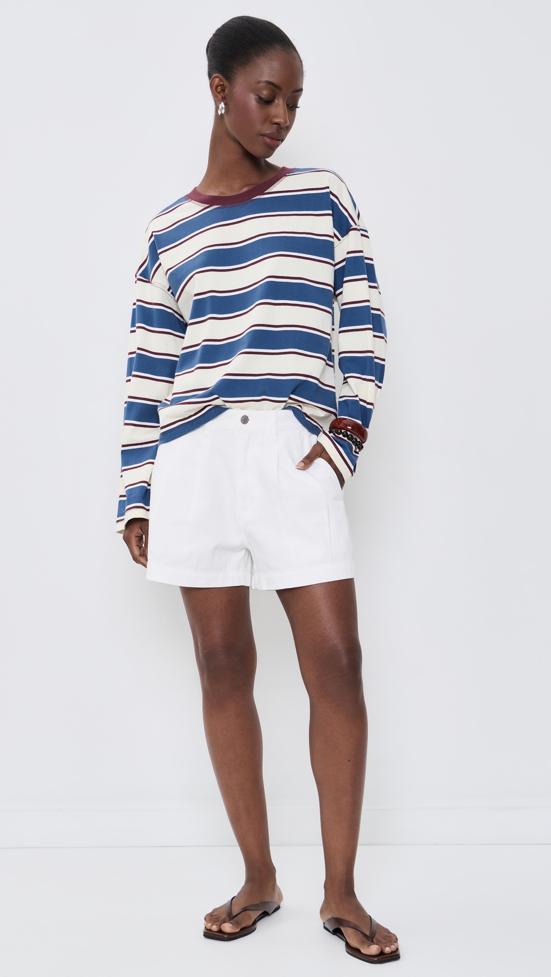 Salinas Easy Long Sleeve Tee Cove Stripe