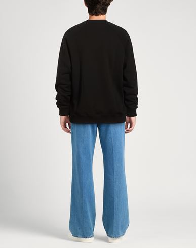 Man Sweatshirt Black Size M Cotton
