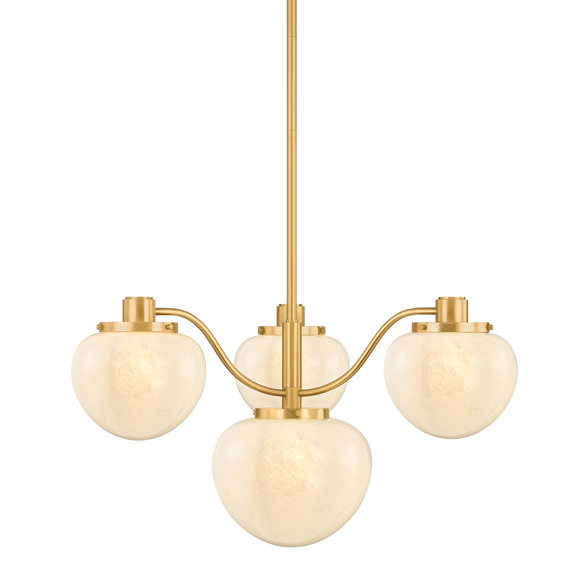 Aged Brass Chandelier from the Kristen Collection