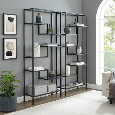 Sloane 2-Piece Etagere Set, Black