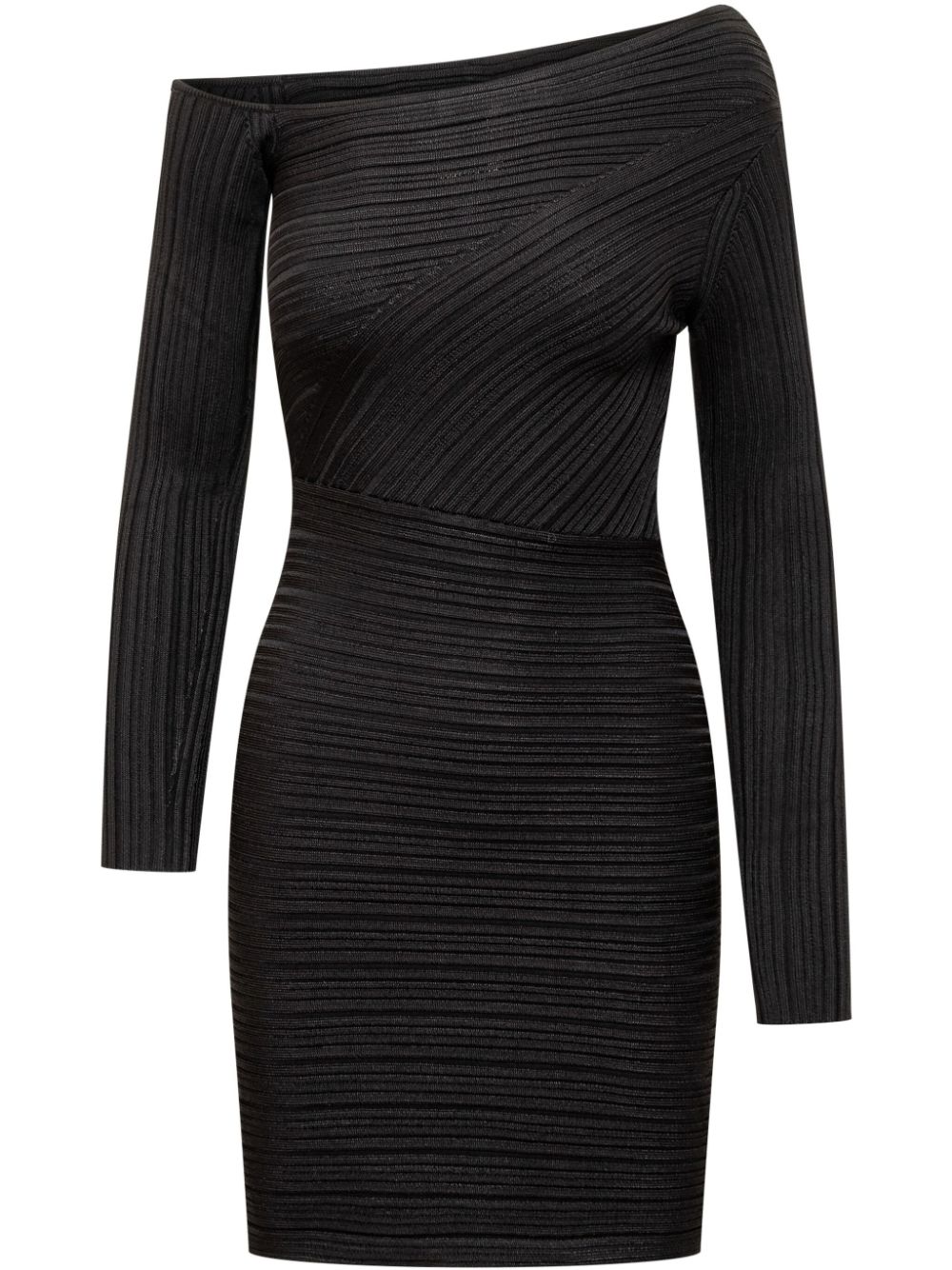 One-shoulder dress - Black