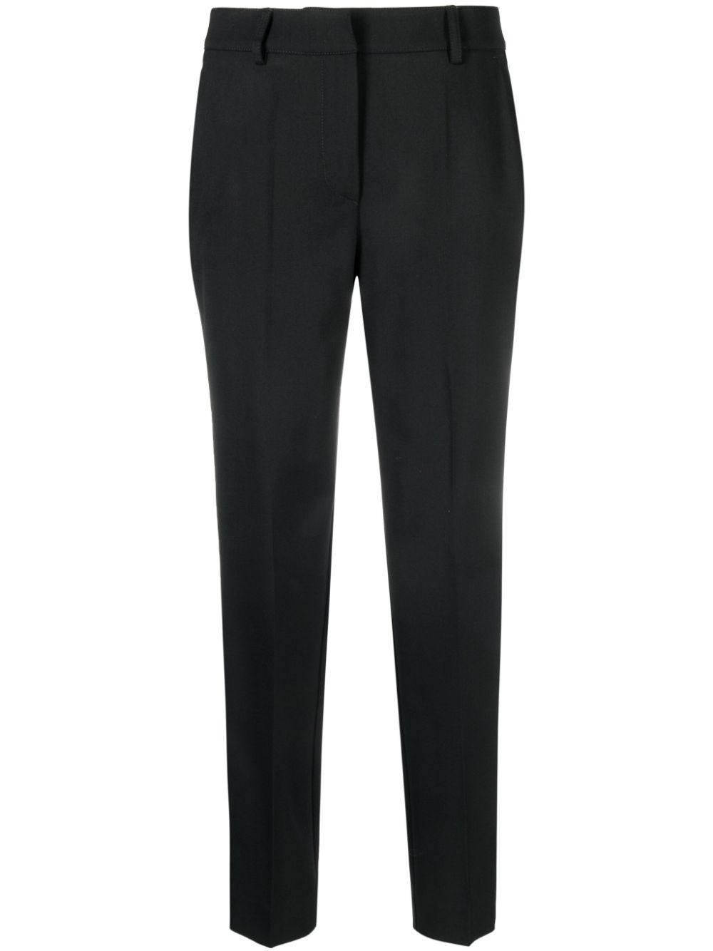 Straight-leg tailored trousers - Black