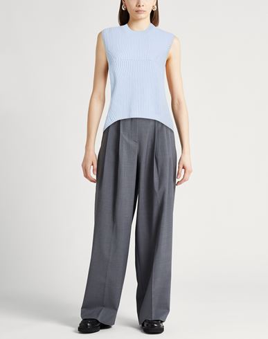 Collezione N_01 Woman Sweater Sky blue Size S Merino Wool, Cashmere