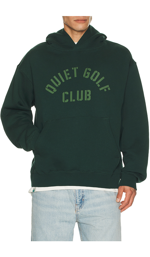 Quiet golf sudadera stencil en color verde oscuro S también en L, M, XL/1X