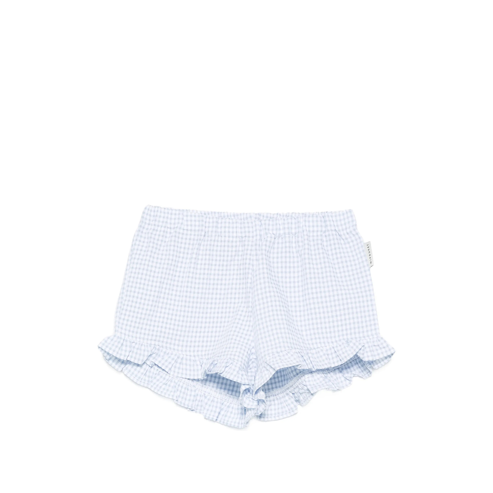 Colette Gingham Ruffled Shorts