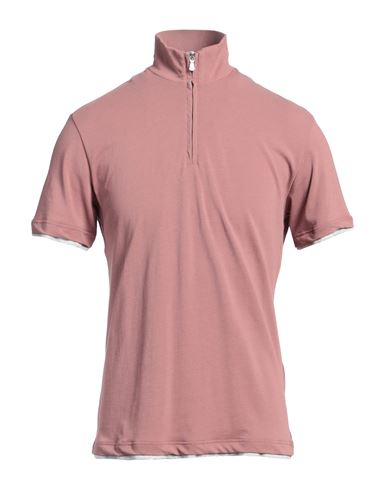 Man Polo shirt Antique rose Size S Cotton