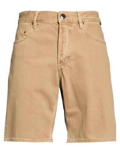 Man Denim shorts Camel Size 33 Cotton, Recycled cotton