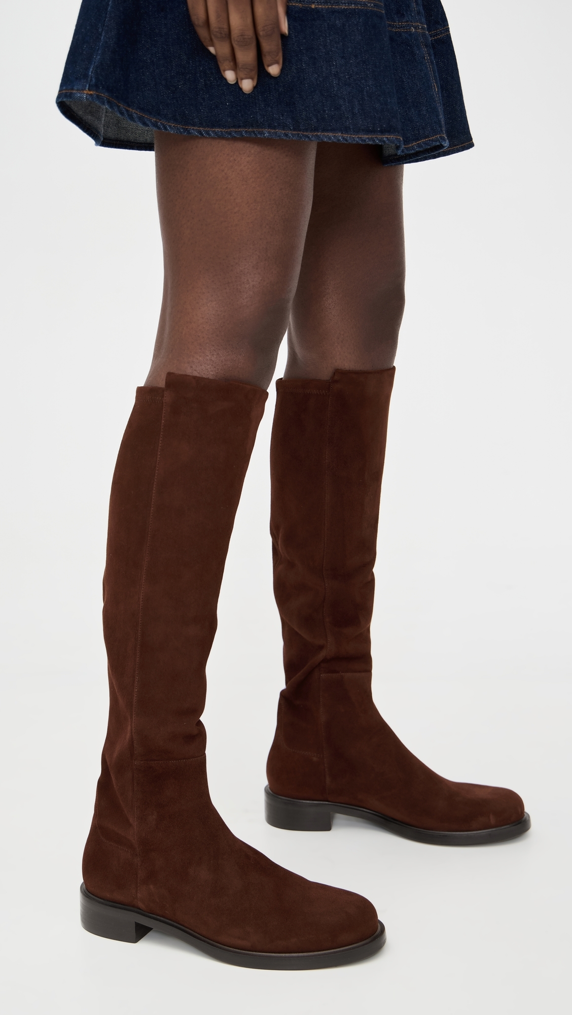 5050 Gisele Knee-High Boots Walnut/Walnut/Black