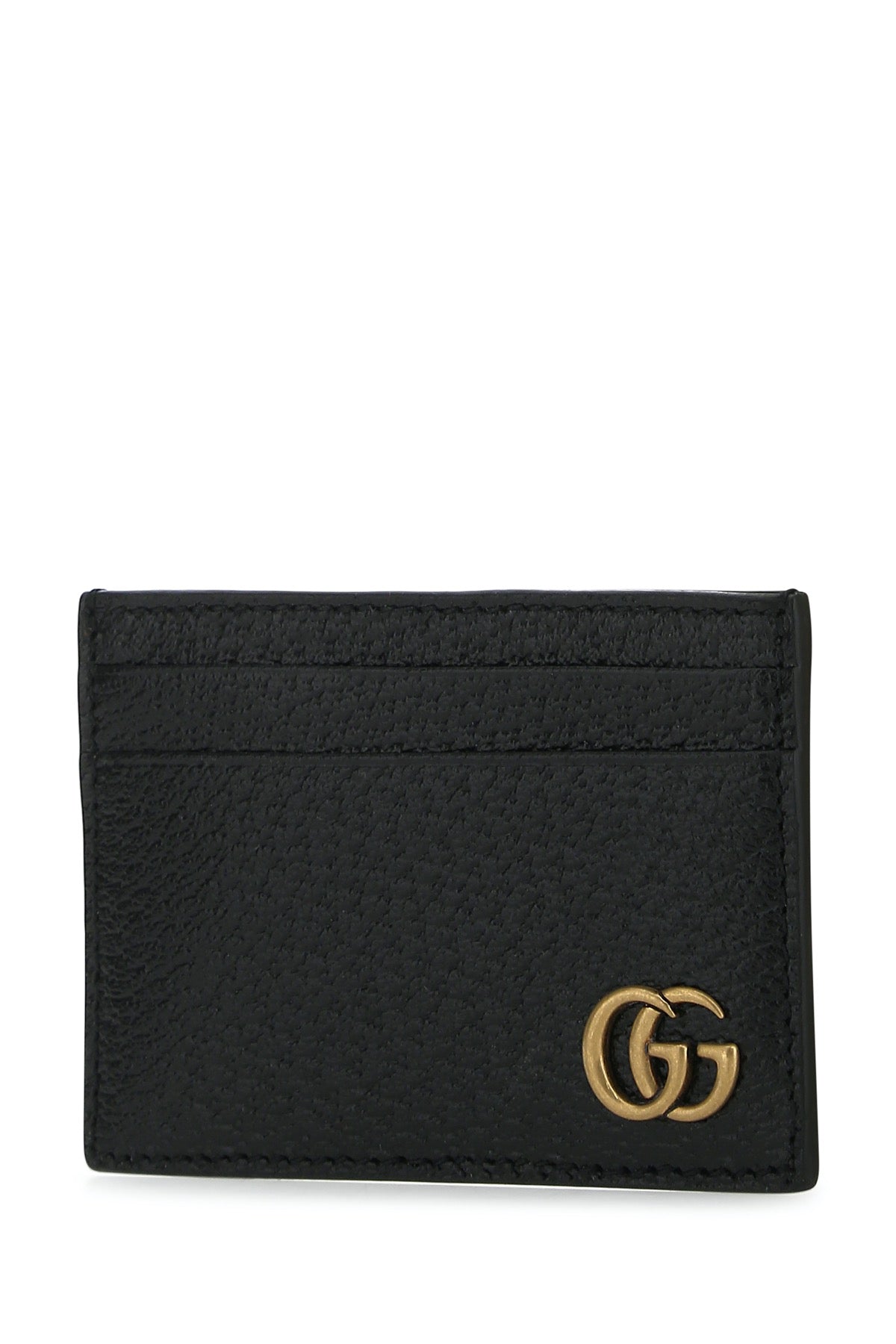 Gucci Black Leather Marmont Card Holder