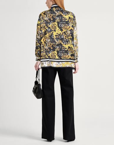 Versace Jeans Couture Woman Shirt Black Size 4 Viscose