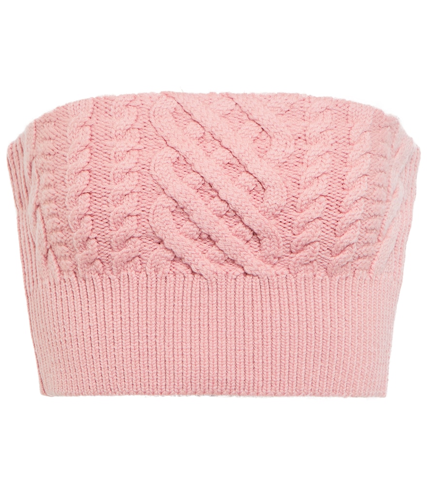 Emilia Wickstead Bimba wool cropped bustier