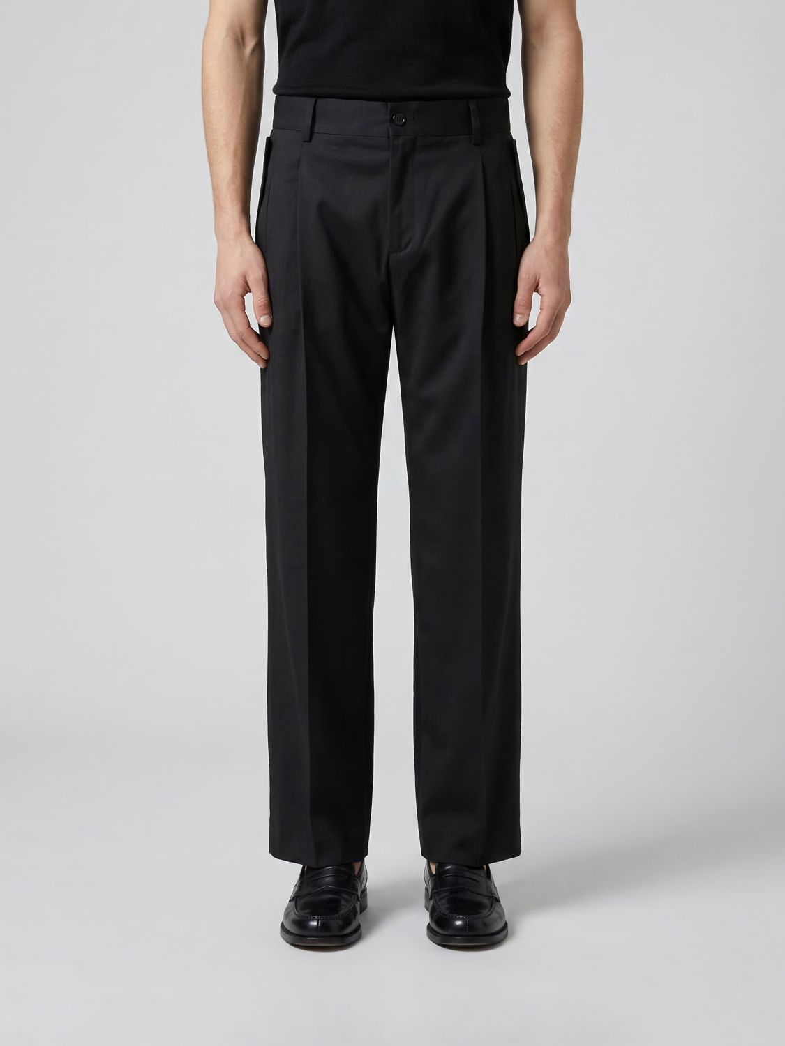 Pants Men color Black