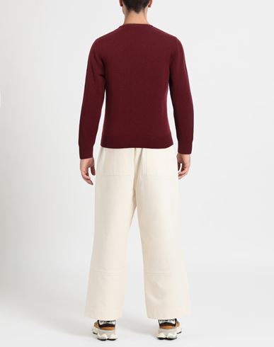 Man Sweater Burgundy Size M Lambswool, Polyamide