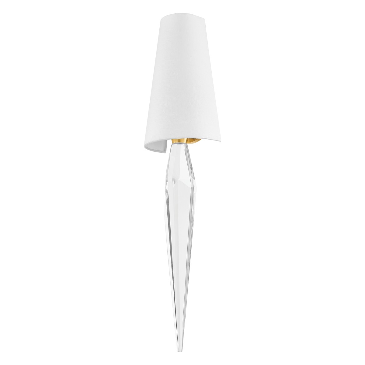 Vintage Polished Brass One Light Wall Sconce from the Alps Collection