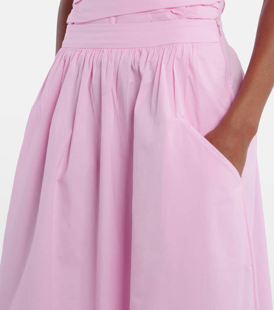 Opulence ruched cotton corset