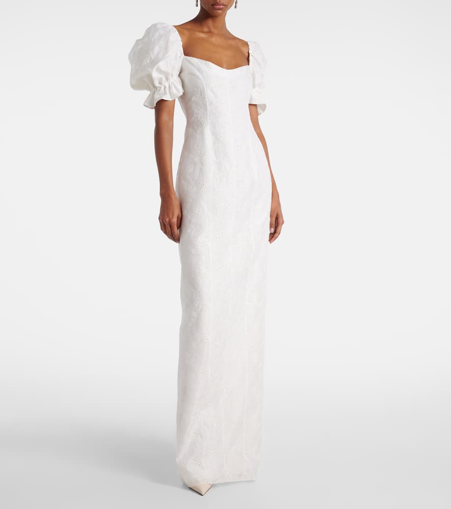 Isidore cotton and silk maxi dress