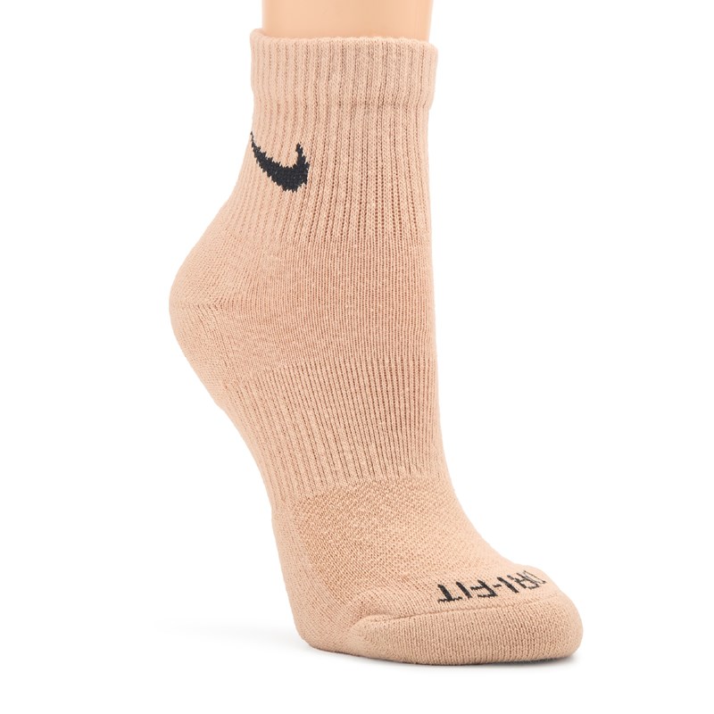 6 Pack Medium Everyday Plus Cushion Ankle Socks (Brown Assorted)